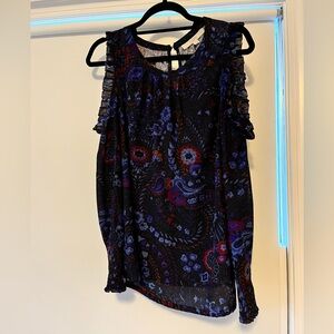 Floral Cold Shoulder LOFT Top